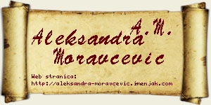 Aleksandra Moravčević vizit kartica